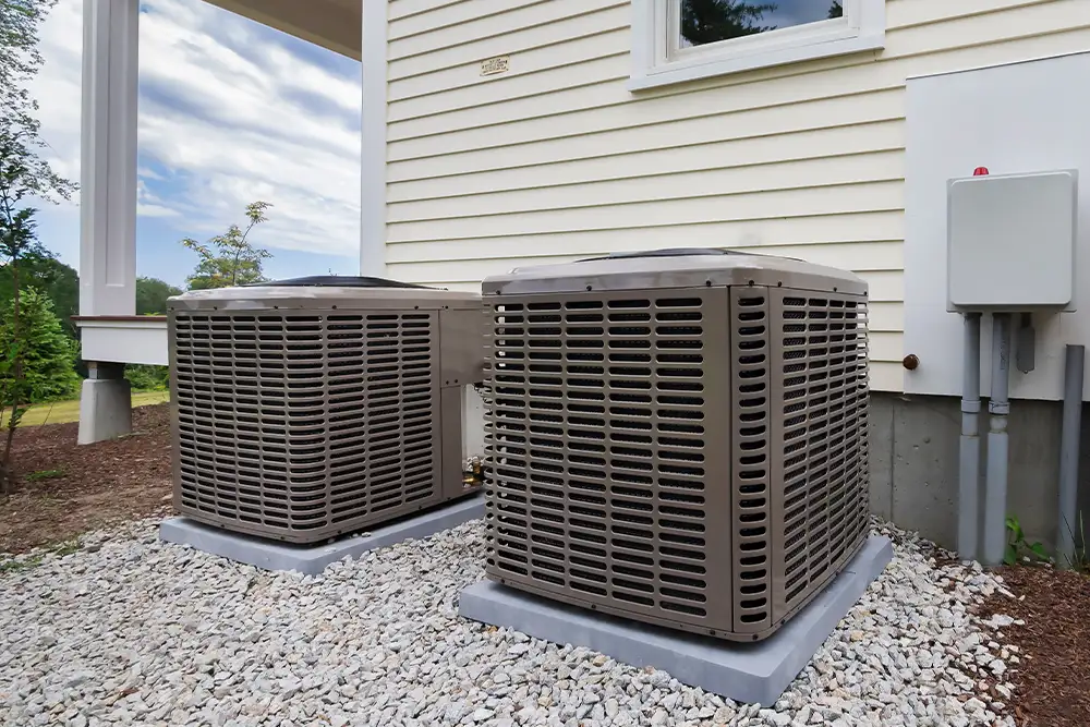 Central air conditioning system serviced by JD's Heating and Air in Central Indiana